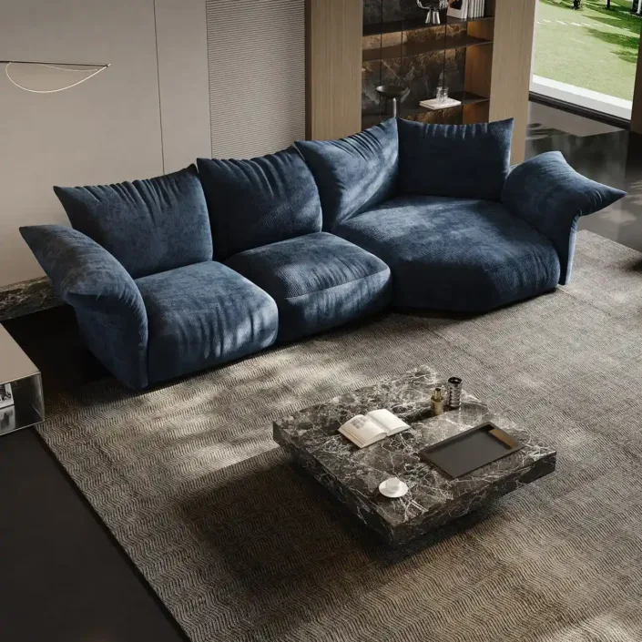 Globe Furnishings - Italian Curved-Shaped Petal Sofa Globe Furnishings - Italian Curved-Shaped Petal Sofa