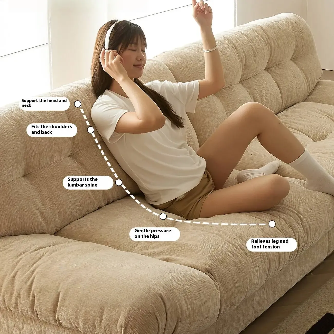 主图-04 Globe Furnishings - Influencer-Favorite Cloud Sofa