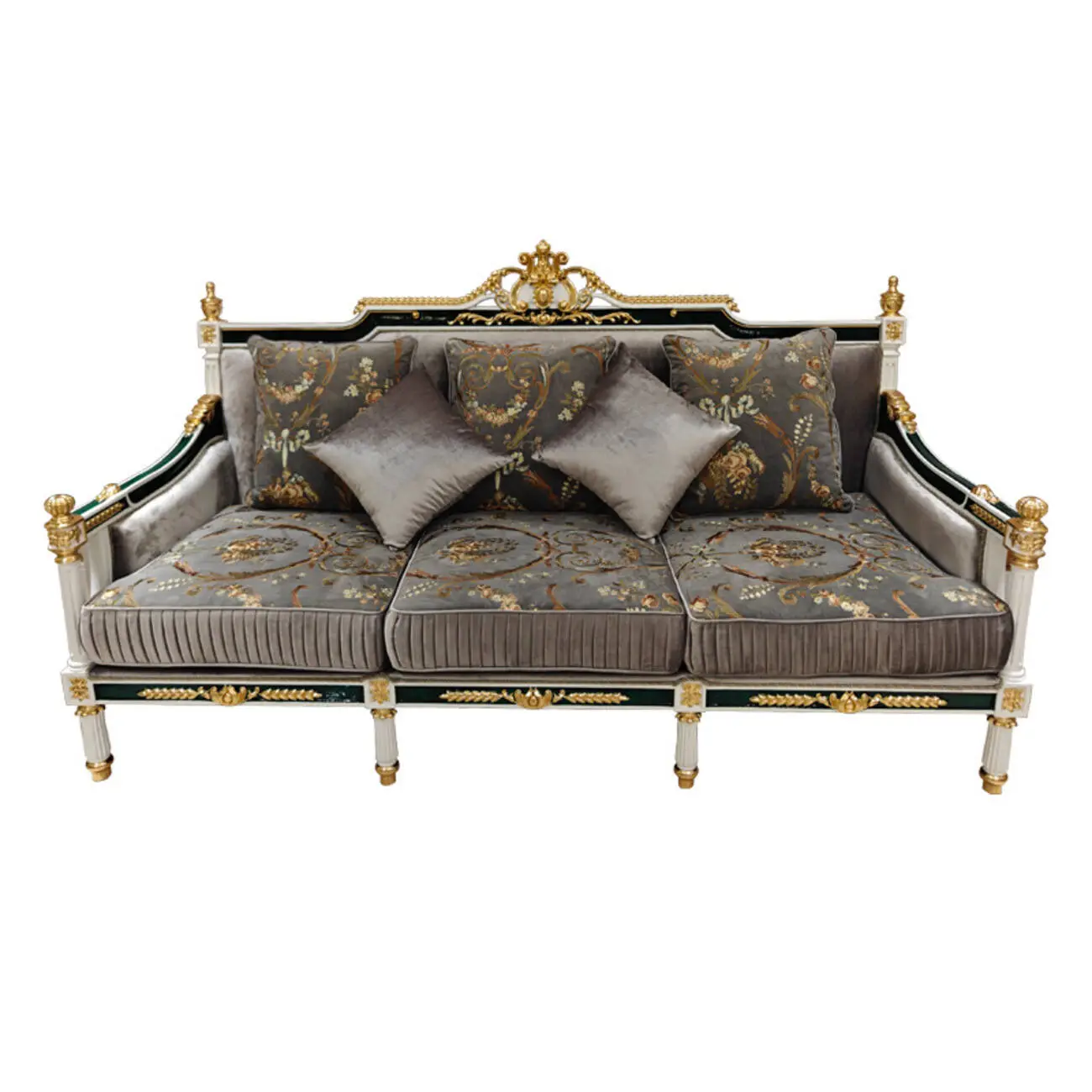 主图-04 Globe Furnishings - French-Style Light Luxury Palace Upholstered Sofa