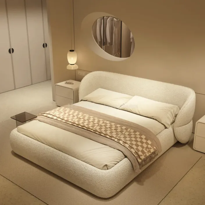 Globe Furnishings - Master Bedroom Luxury French Buttercream Style Butterfly Bed Globe Furnishings - Master Bedroom Luxury French Buttercream Style Butterfly Bed