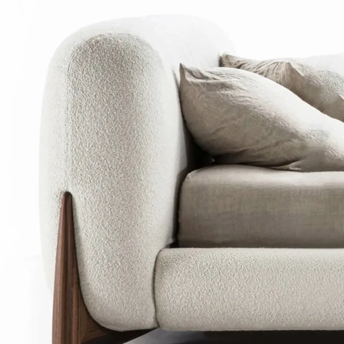 Globe Furnishings - Lambswool Fabric SOFTBAY Bed Globe Furnishings - Lambswool Fabric SOFTBAY Bed