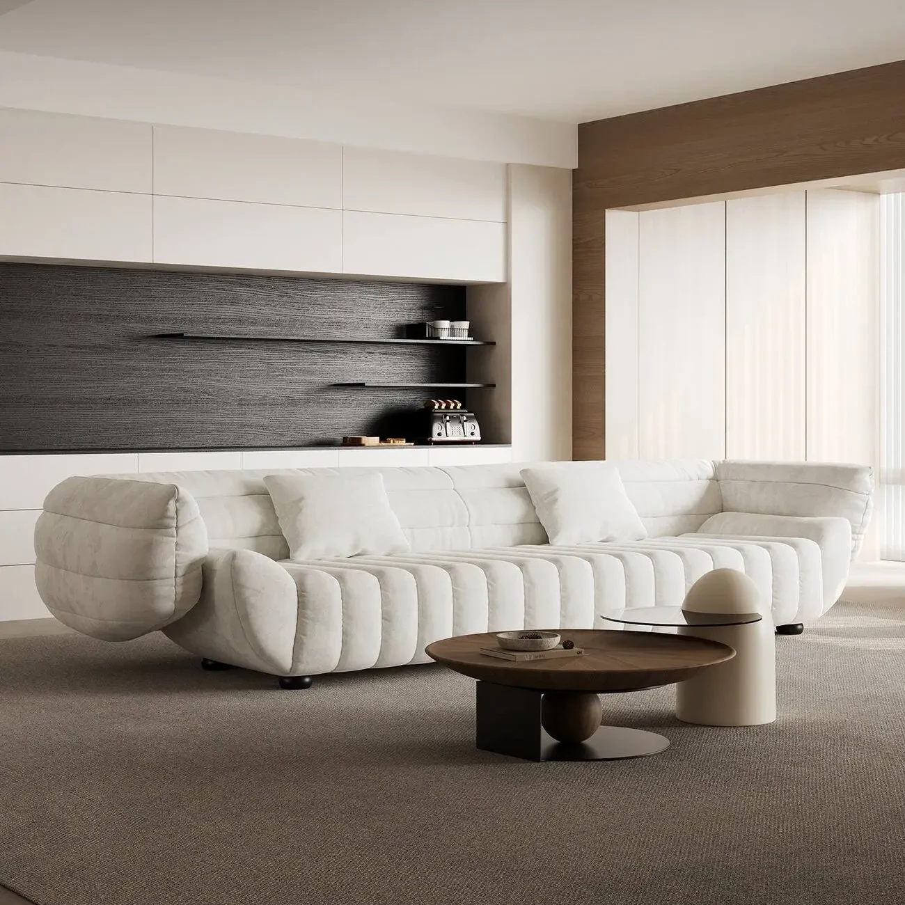 主图-04_副本 Globe Furnishings - Italian-Style Sofa Banana Boat Designer Upholstered Sofa