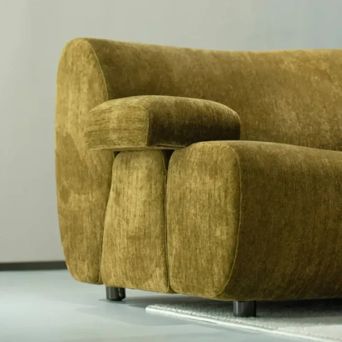 Globe Furnishings - Designer Bamboo-Patterned Sofa Globe Furnishings - Designer Bamboo-Patterned Sofa