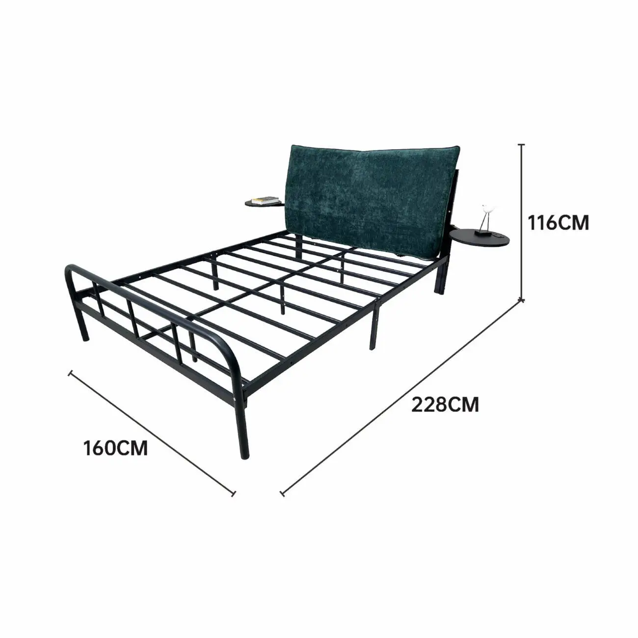 主图-05 Globe Furnishings - Nordic Style Comfortable Minimalist Double Bed