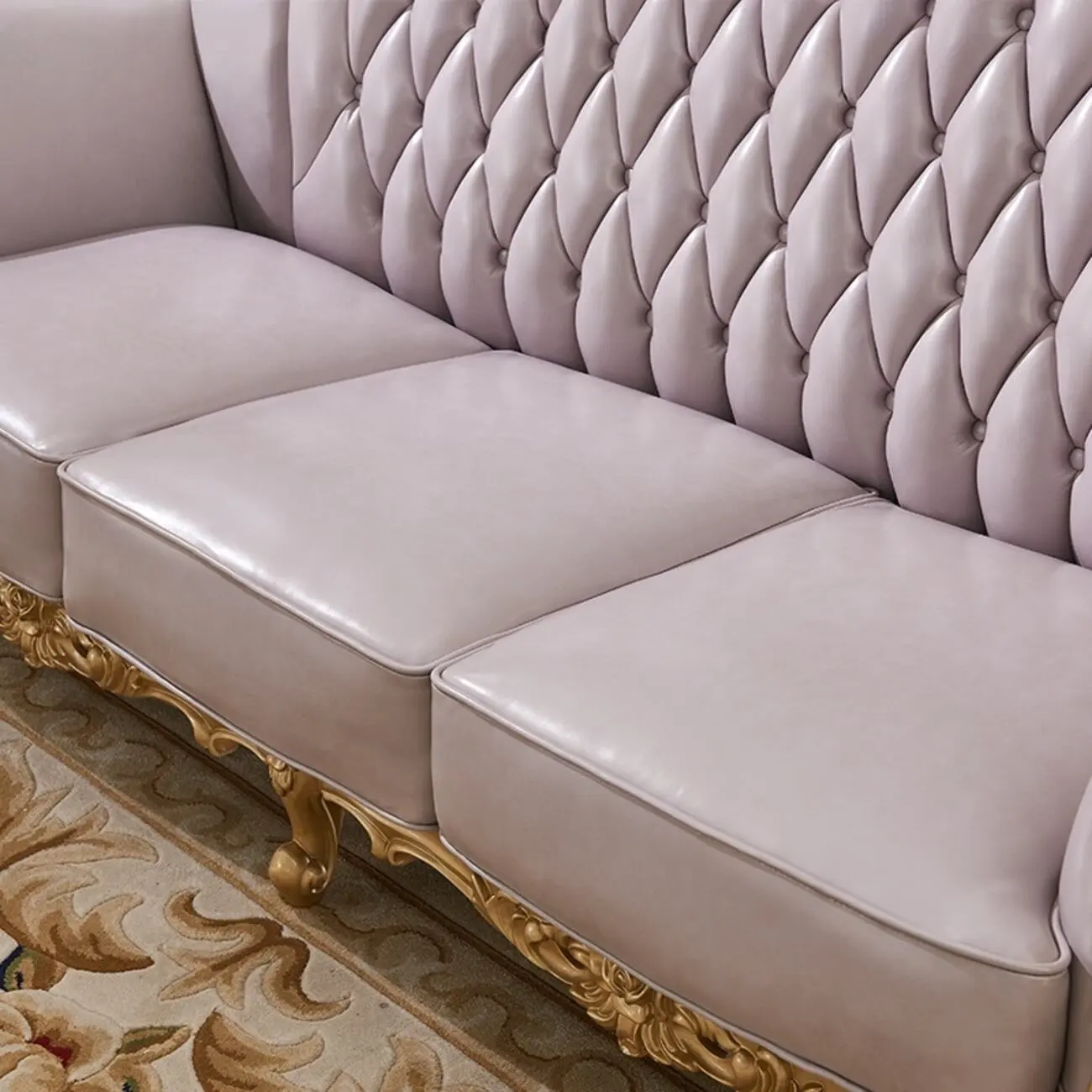 主图-05 Globe Furnishings - European Style Solid Wood Palace Villa Sofa