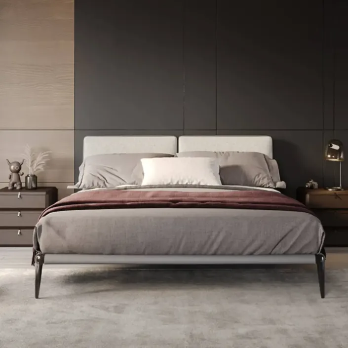 Park Italian Minimalist Leather Bed
