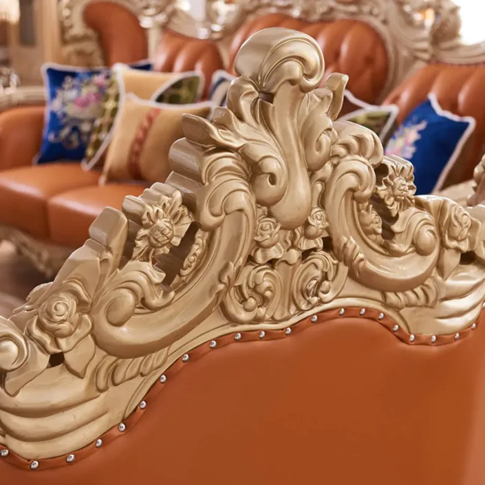 Globe Furnishings - European Luxury Palace Villa Solid Wood Sofa Globe Furnishings - European Luxury Palace Villa Solid Wood Sofa