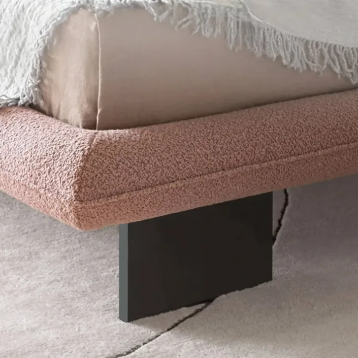 Globe Furnishings - French Cream-Style Fabric WABI Bed Globe Furnishings - French Cream-Style Fabric WABI Bed