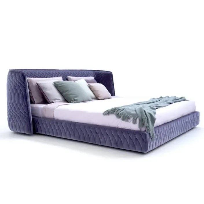 Globe Furnishings - Redondo Italian Minimalist Upholstered Bed Globe Furnishings - Redondo Italian Minimalist Upholstered Bed