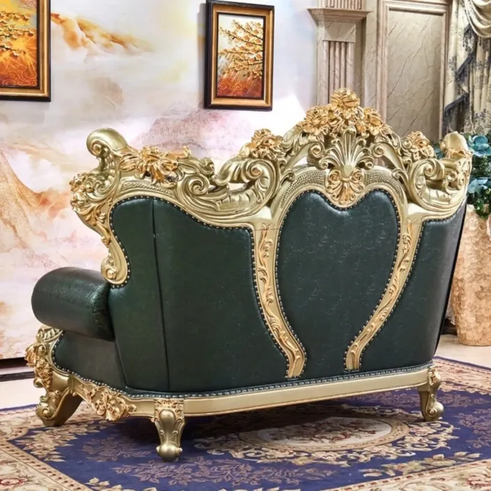 Globe Furnishings - European Luxury Top-Grain Cowhide Villa Sofa Globe Furnishings - European Luxury Top-Grain Cowhide Villa Sofa