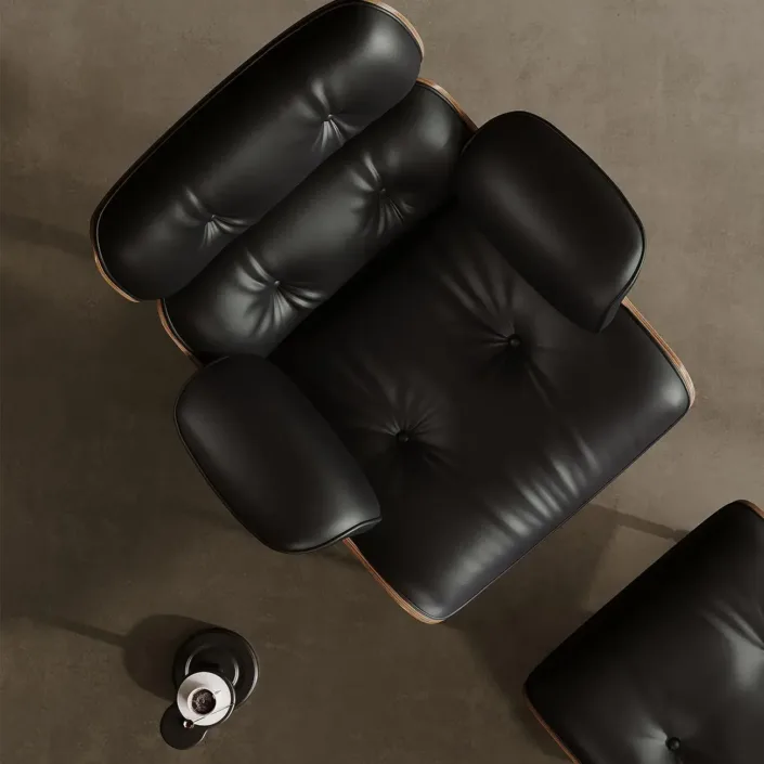 Globe Furnishings - Eames Leather Lounge Chair Globe Furnishings - Eames Leather Lounge Chair