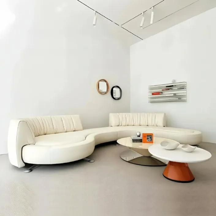 Globe Furnishings - Curved-Back Sliding Track Sofa