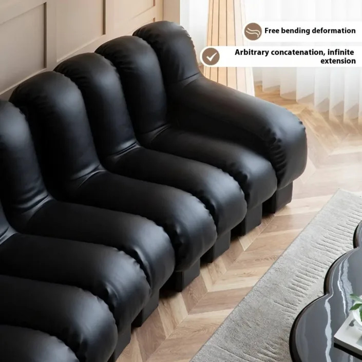 Globe Furnishings - Designer Snake-Shaped Sofa Globe Furnishings - Designer Snake-Shaped Sofa