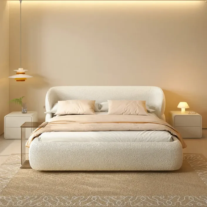 Globe Furnishings - Master Bedroom Luxury French Buttercream Style Butterfly Bed Globe Furnishings - Master Bedroom Luxury French Buttercream Style Butterfly Bed