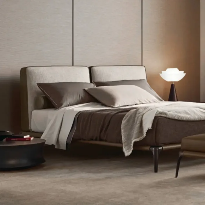 Globe Furnishings - Park Italian Minimalist Leather Bed Globe Furnishings - Park Italian Minimalist Leather Bed