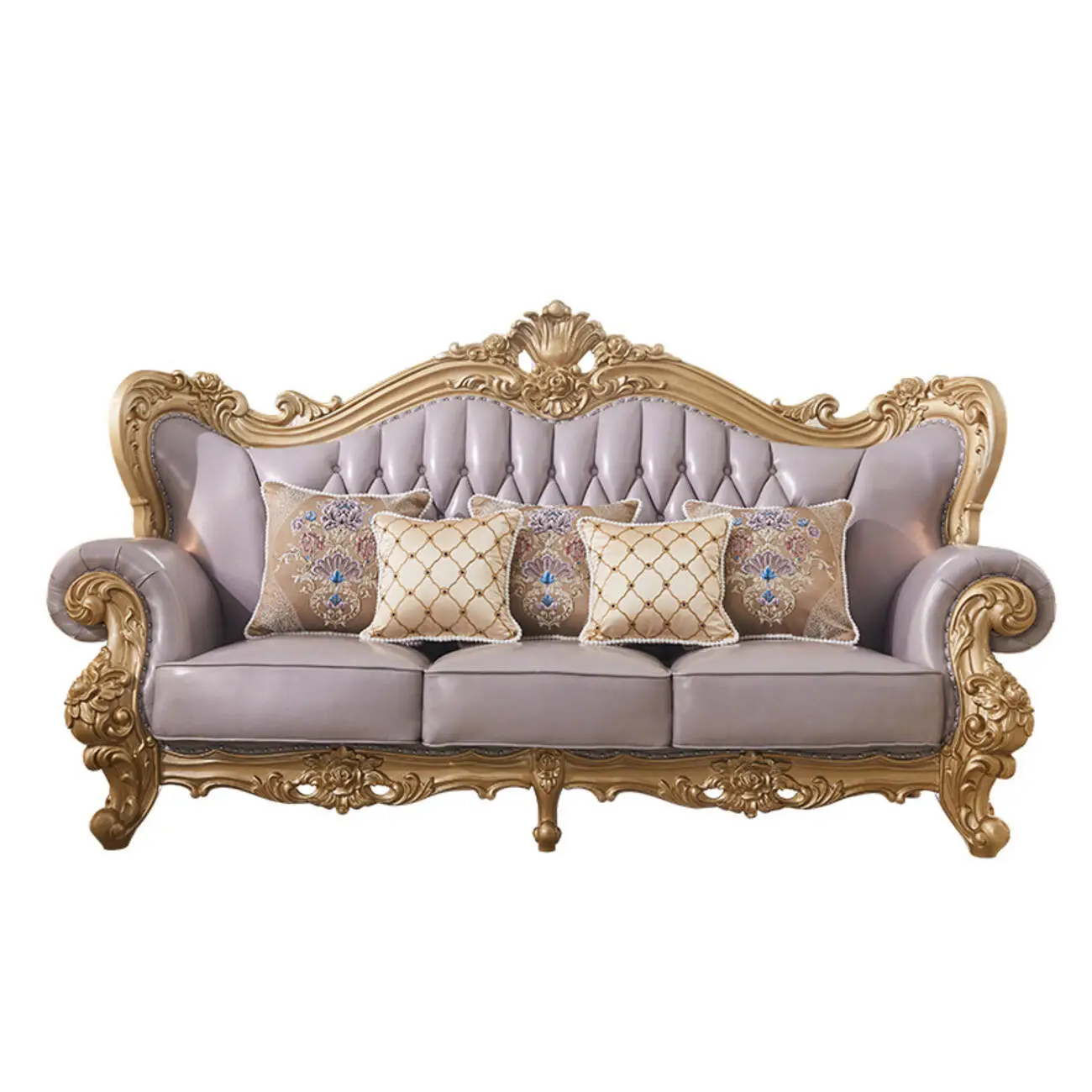 主图-06 Globe Furnishings - European Style Solid Wood Palace Villa Sofa