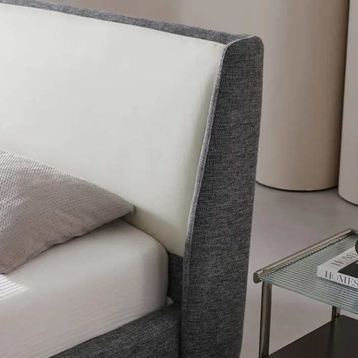 Globe Furnishings - Spencer Italian Minimalist Genuine Leather Bed Globe Furnishings - Spencer Italian Minimalist Genuine Leather Bed