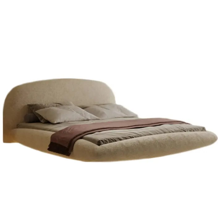 Globe Furnishings - French Lambswool Cream Floating Bed Globe Furnishings - French Lambswool Cream Floating Bed