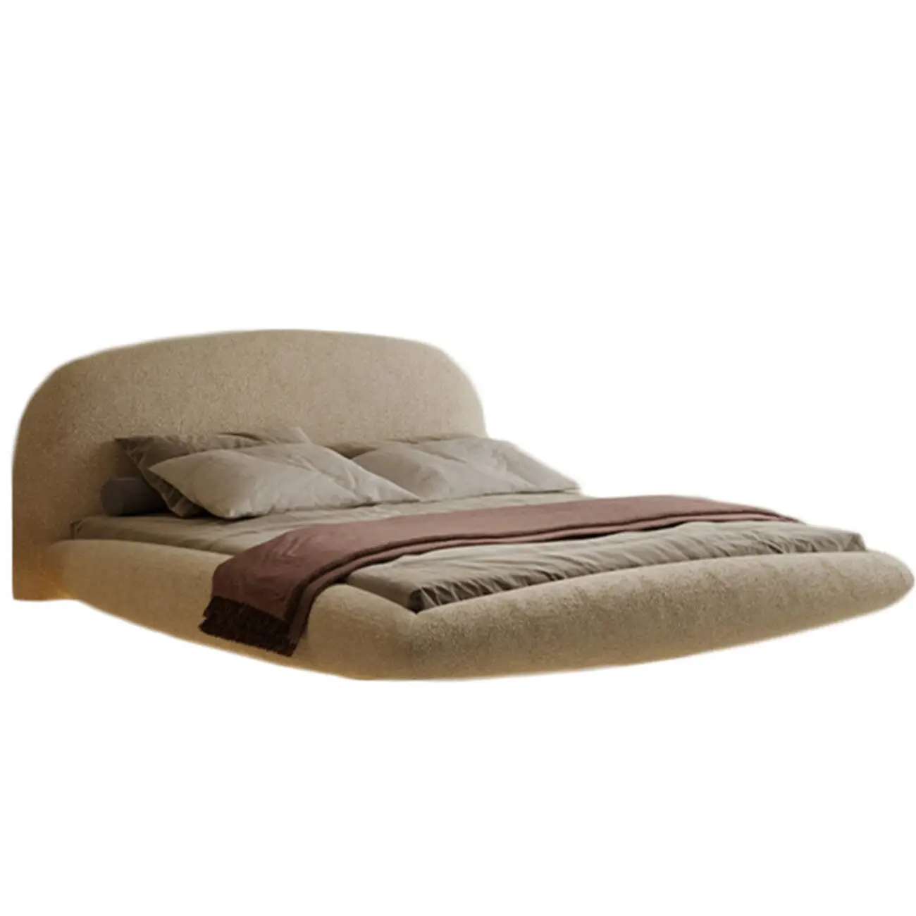 主图-06 Globe Furnishings - French Lambswool Cream Floating Bed