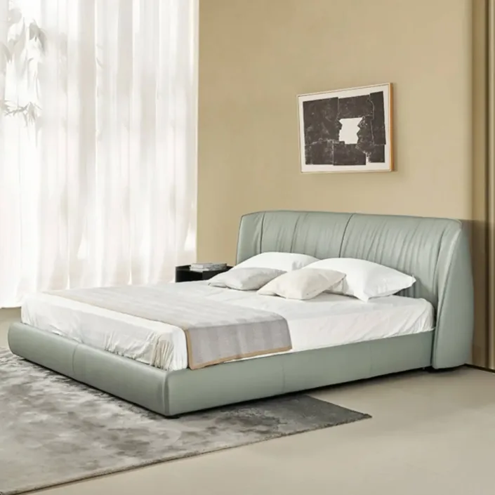 Globe Furnishings - Poltrona Frau Archibald Leather Bed Globe Furnishings - Poltrona Frau Archibald Leather Bed