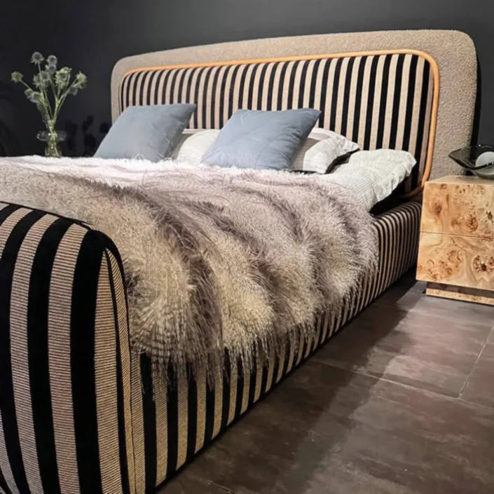Globe Furnishings - Chenille Luxury Fendi Bed Globe Furnishings - Chenille Luxury Fendi Bed