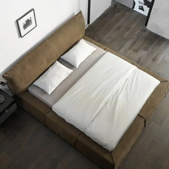 Globe Furnishings - Minimalist Design Microfiber Suede Fabric Paris Bed Globe Furnishings - Minimalist Design Microfiber Suede Fabric Paris Bed