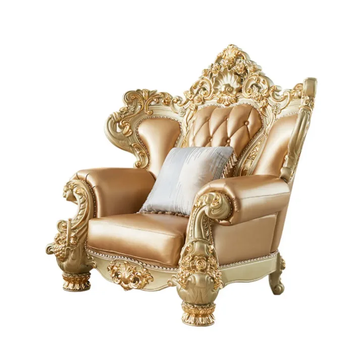 Globe Furnishings - European Style Palace Villa Leather Sofa Globe Furnishings - European Style Palace Villa Leather Sofa