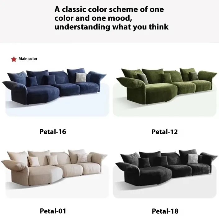 Globe Furnishings - Italian Curved-Shaped Petal Sofa Globe Furnishings - Italian Curved-Shaped Petal Sofa
