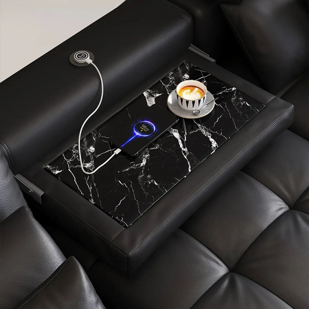 主图-06 Globe Furnishings - Adjustable Leather Sofa