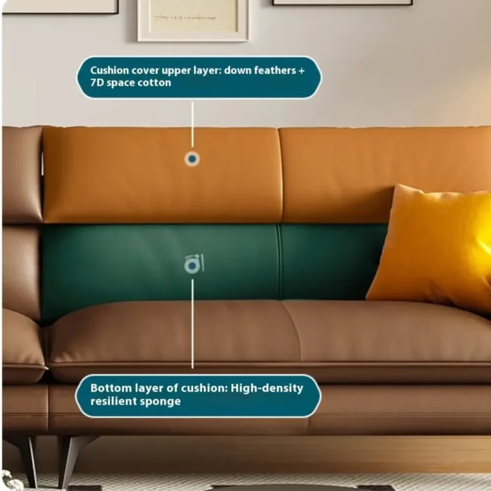 Globe Furnishings - New Italian Cloud Wing Leather Sofa Globe Furnishings - New Italian Cloud Wing Leather Sofa