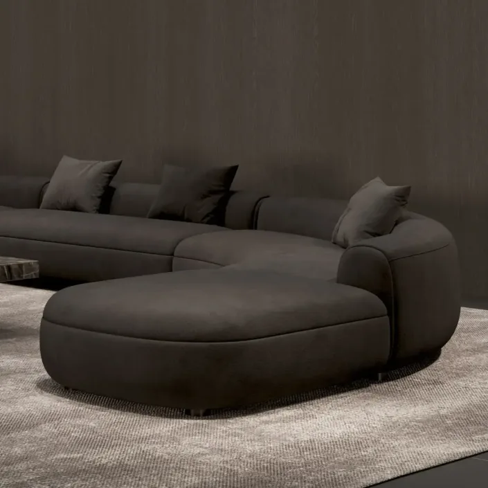 Globe Furnishings - Baxter Italian Curved Sofa Globe Furnishings - Baxter Italian Curved Sofa