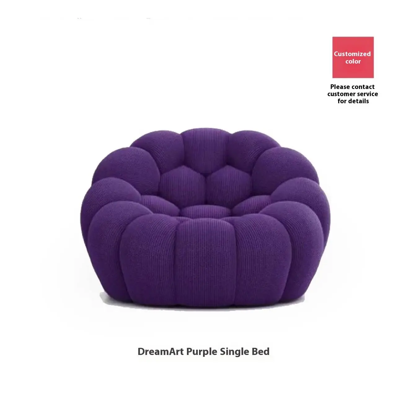 主图-06 Globe Furnishings - Minimalist French Bubble Soccer Sofa