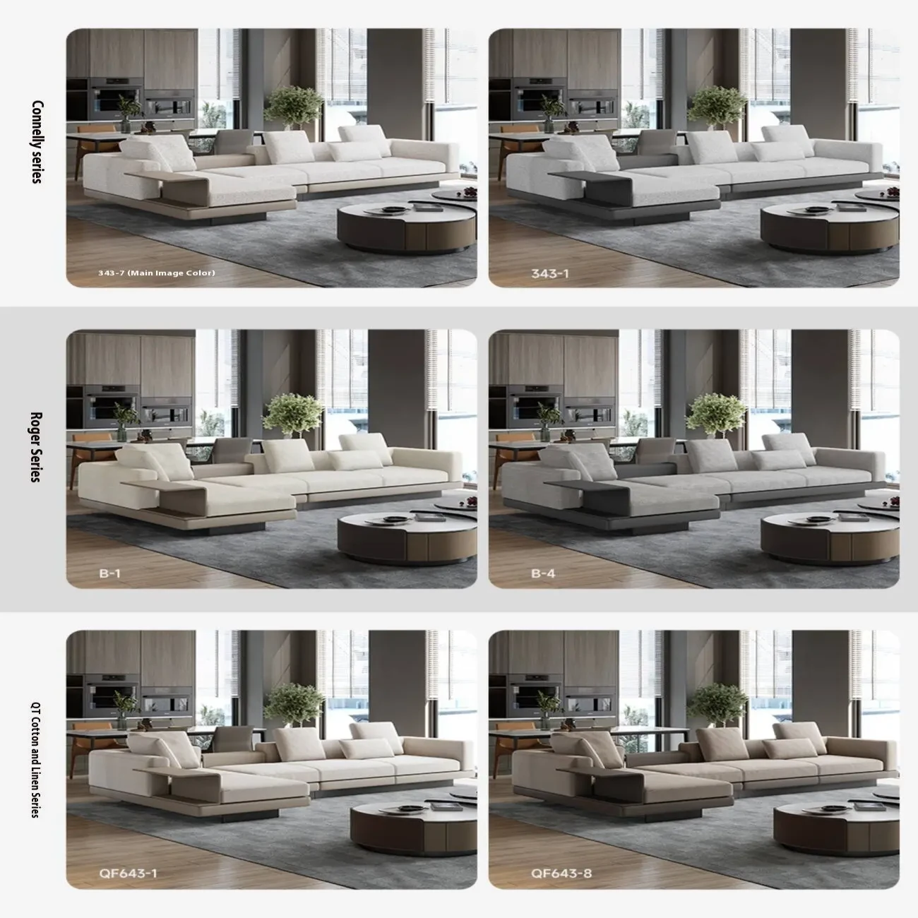 主图-06 Globe Furnishings - Italian-style premium Connolly sofa