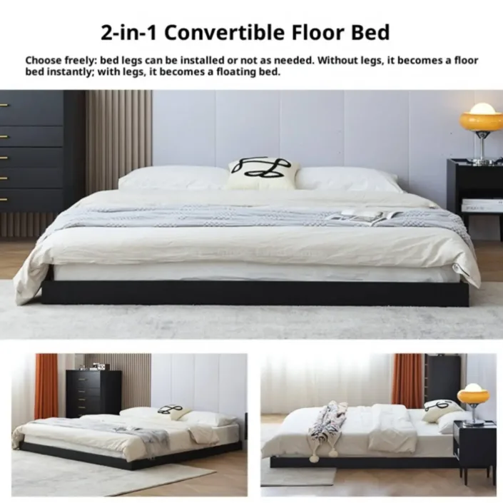 Globe Furnishings - Modern Minimalist Comfort Double Bed Globe Furnishings - Modern Minimalist Comfort Double Bed