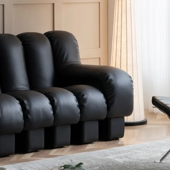Globe Furnishings - Designer Snake-Shaped Sofa Globe Furnishings - Designer Snake-Shaped Sofa