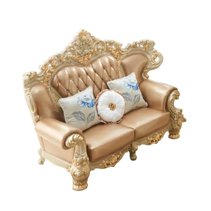 Globe Furnishings - European Style Palace Villa Leather Sofa Globe Furnishings - European Style Palace Villa Leather Sofa