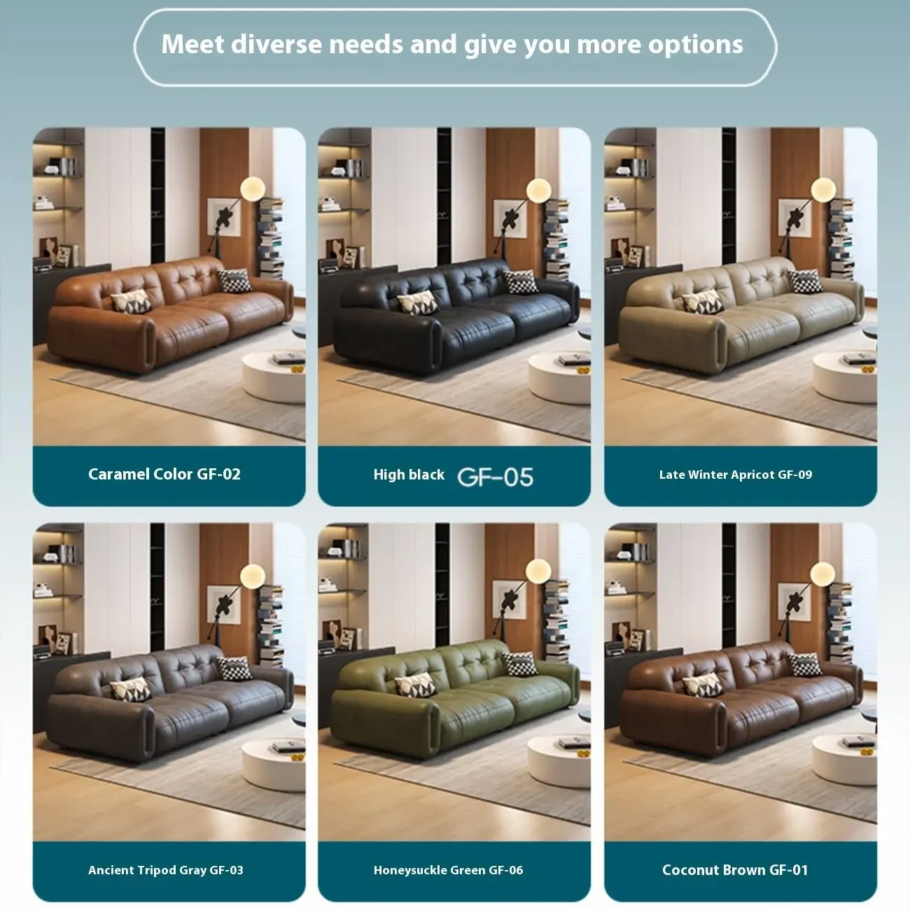 主图-07 Globe Furnishings - Vintage-style oil-waxed leather sofa