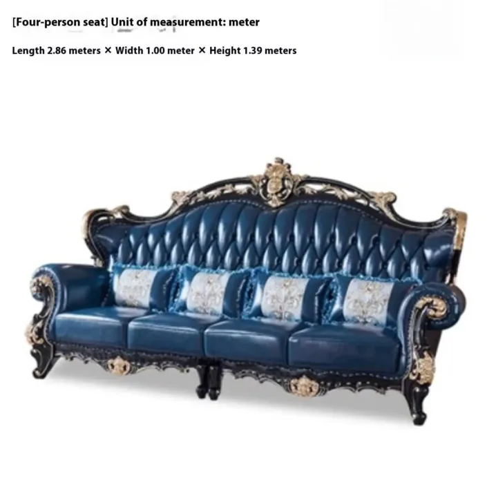 Globe Furnishings - European Style solid Wood Double-sided Carved Villa Sofa Globe Furnishings - European Style solid Wood Double-sided Carved Villa Sofa