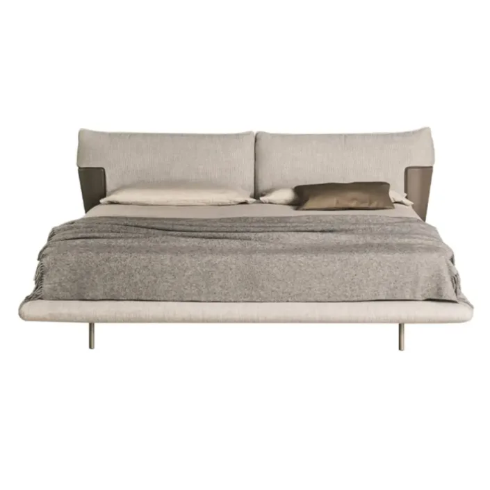 Globe Furnishings - Minimalist Modern Upholstered Saddle Bed Globe Furnishings - Minimalist Modern Upholstered Saddle Bed