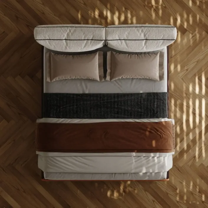 Globe Furnishings - Carmelot Chenille Upholstered Bed Globe Furnishings - Carmelot Chenille Upholstered Bed