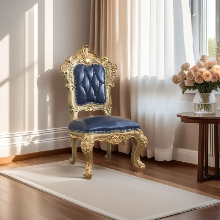 Globe Furnishings - European Style Villa Solid Wood Carved Dining Table And Chair Globe Furnishings - European Style Villa Solid Wood Carved Dining Table And Chair