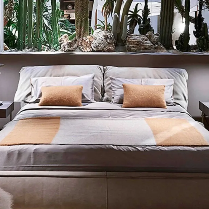 Globe Furnishings - Luxury Modern Master Bedroom Elephant Ear Bed Globe Furnishings - Luxury Modern Master Bedroom Elephant Ear Bed