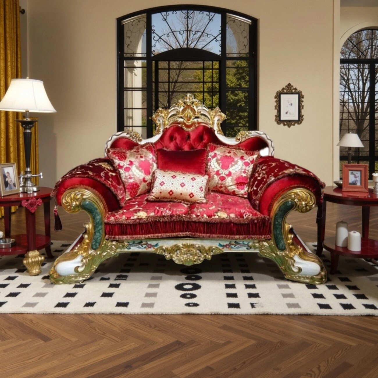 主图-4 Globe Furnishings - French Court Luxury Villa Sofa