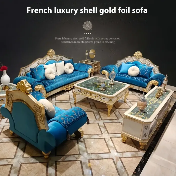Globe Furnishings - French Court Solid Wood Luxury Villa Sofa Globe Furnishings - French Court Solid Wood Luxury Villa Sofa