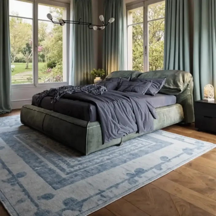 Globe Furnishings - Luxury Modern Master Bedroom Elephant Ear Bed Globe Furnishings - Luxury Modern Master Bedroom Elephant Ear Bed
