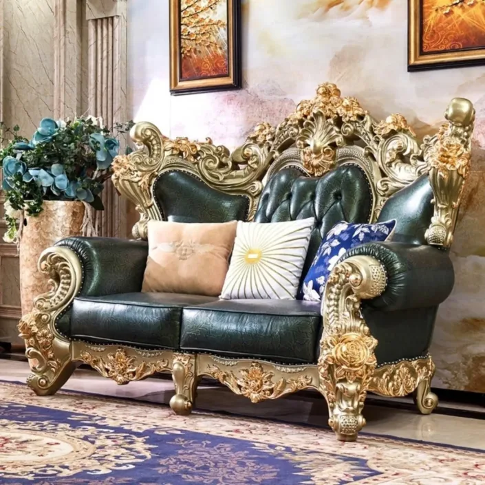 Globe Furnishings - European Luxury Top-Grain Cowhide Villa Sofa Globe Furnishings - European Luxury Top-Grain Cowhide Villa Sofa