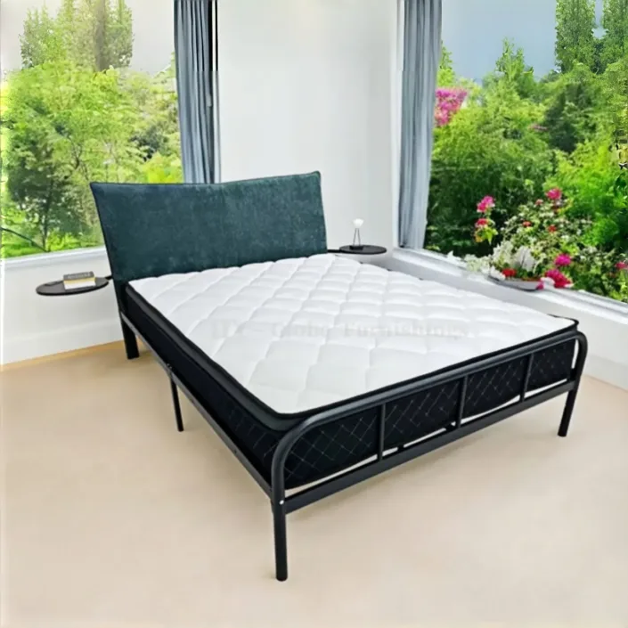 Nordic-Style Minimalist Upholstered Bed