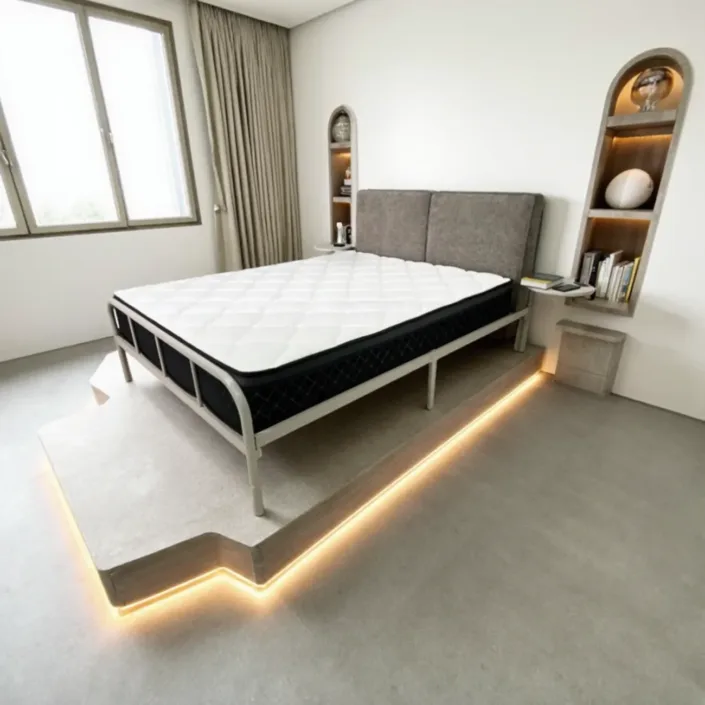 Globe Furnishings - Modern Minimalist Bed in Scandinavian Style Globe Furnishings - Modern Minimalist Bed in Scandinavian Style