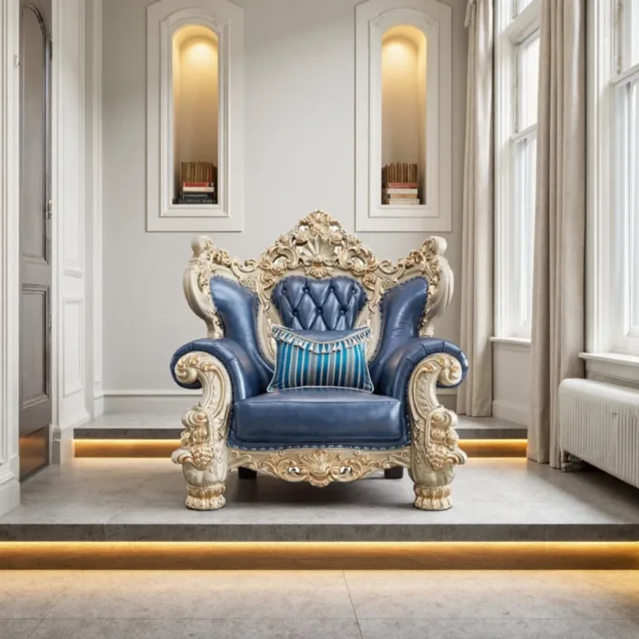 Globe Furnishings - European Luxury Solid Wood Carved Villa Sofa Globe Furnishings - European Luxury Solid Wood Carved Villa Sofa