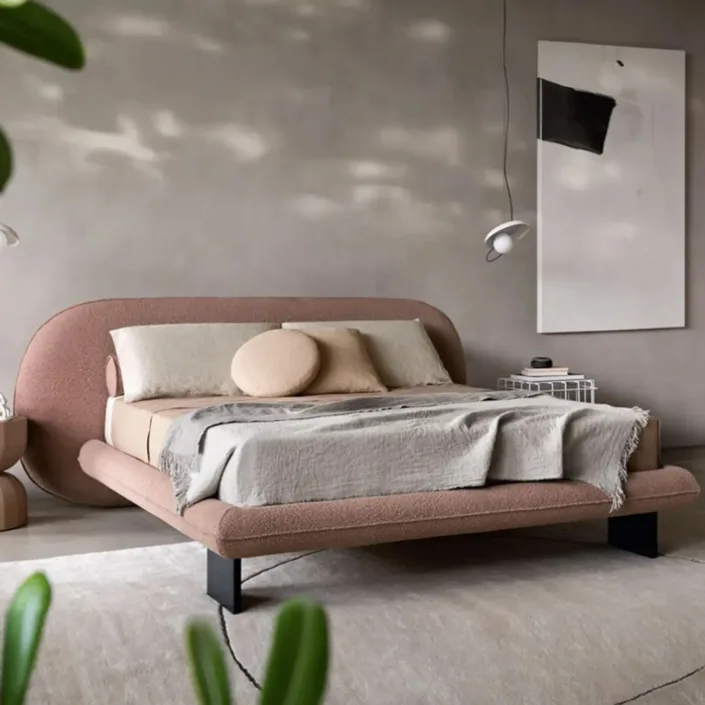 French Cream-Style Fabric WABI Bed